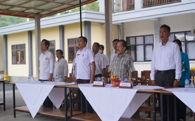 Latihan Dasar Kepemimpinan SMK Negeri 4 Bangli ( Hari -1 )