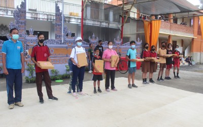 Ribuan Siswa ikuti Jalan santai HUT SMK Negeri 4 Bangli ke 18